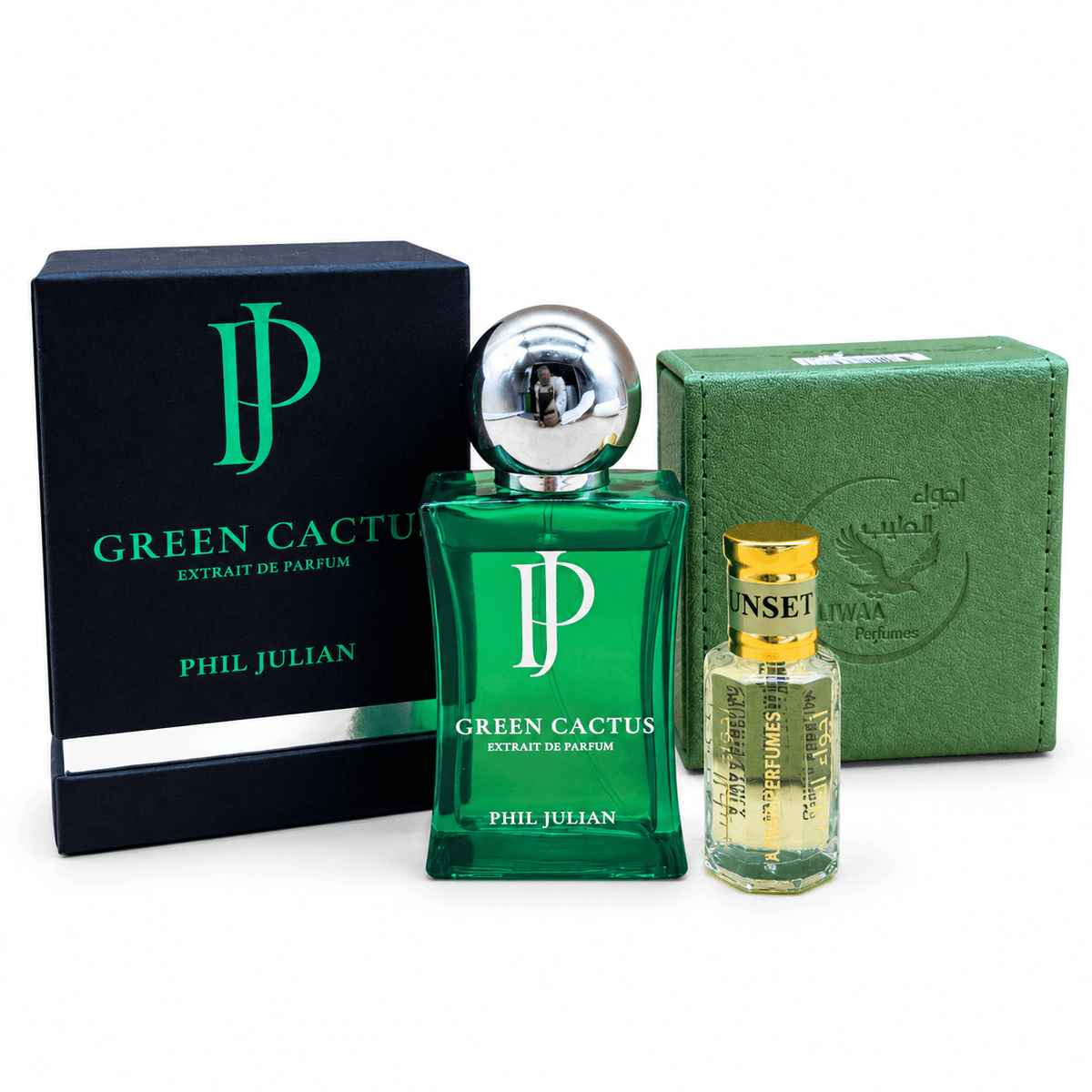 Limitiertes Bundle Ajwaa Sunset 12 mL & Green Cactus 50 mL - thomas-parfum.com