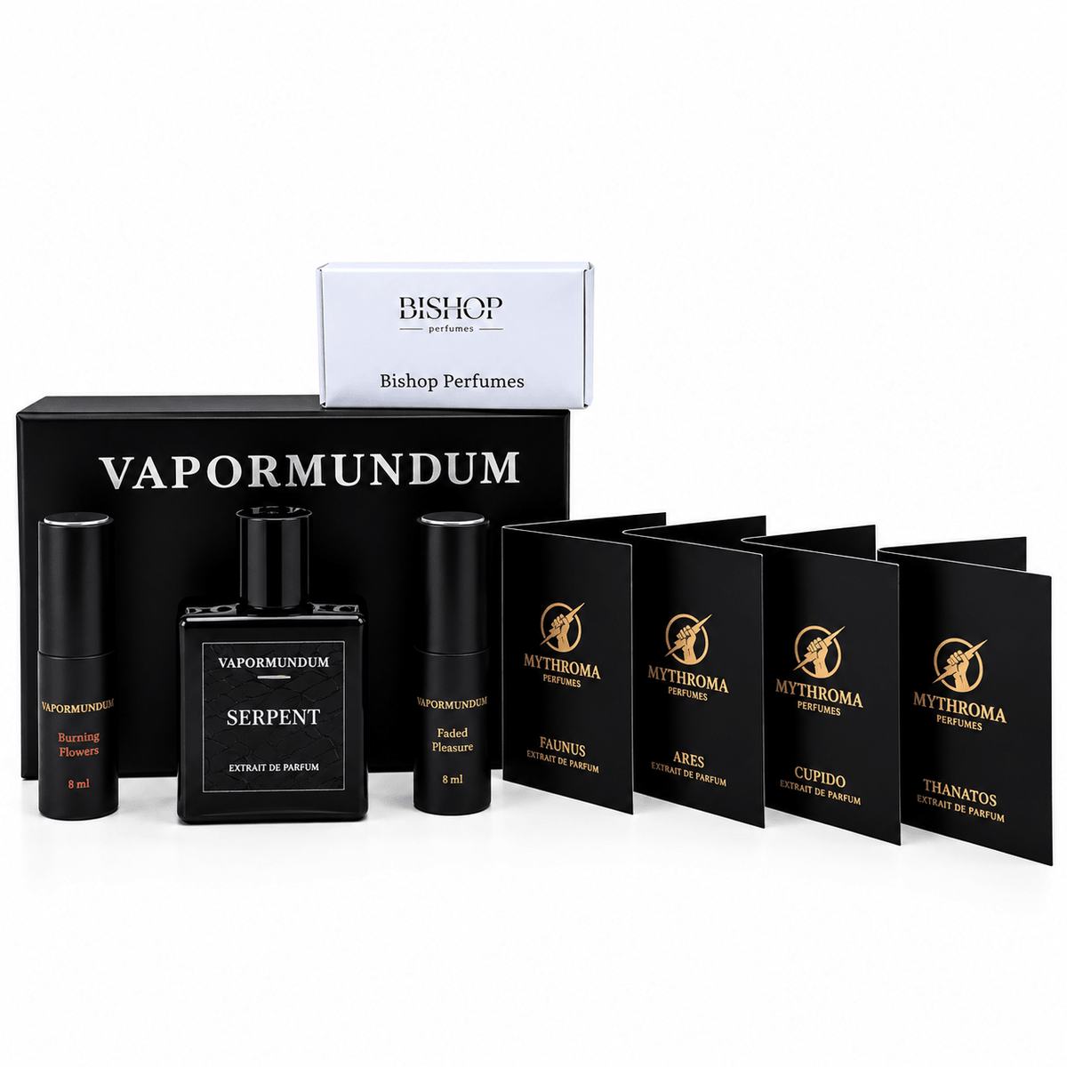 Vapormundum Serpent + Accords und Probenbundle mit Bonne Nuit, Bonjour und Mythroma - thomas-parfum.com